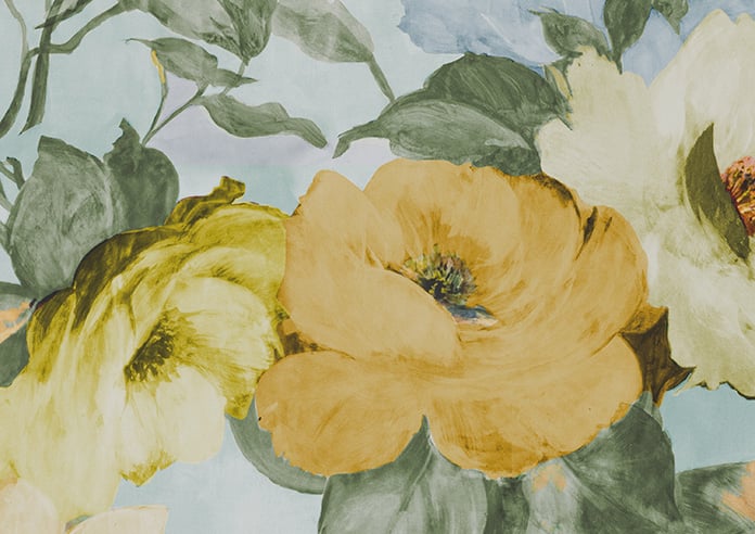 Amelia Faux Silk, Buttercup Mist - Motorised Roman Blind - Image 7